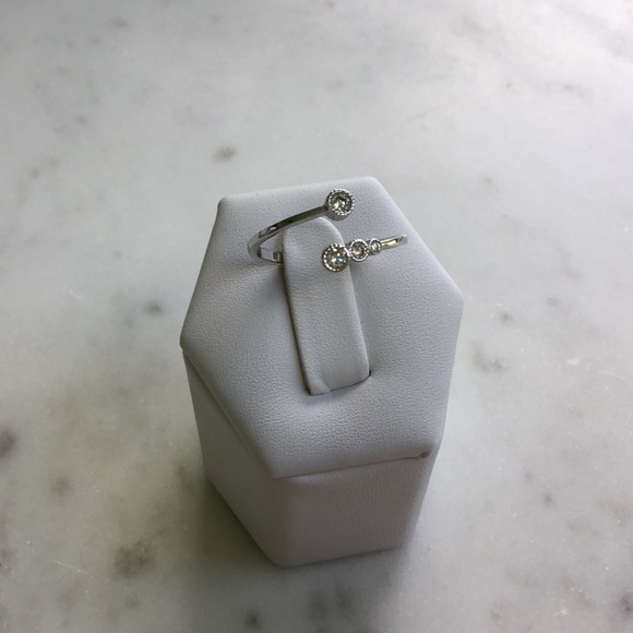 Sale $12! Sterling Silver Adjustable Cz Ring - Picture 7 of 16